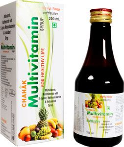 CHAHAK Multivitamin Syrup Mixed Fruit - Immunity Booster | 200 ml Each ...