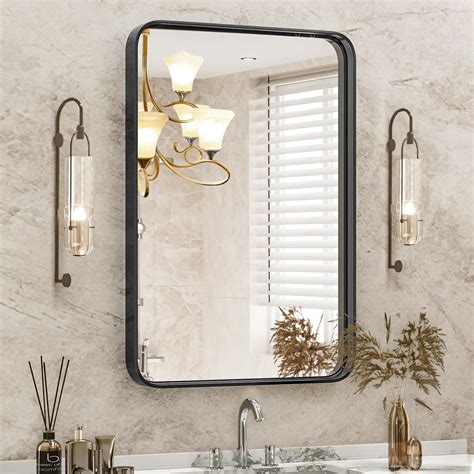 Amazon.com: 24x36 Inch Bathroom Mirror with Thick Frame,Bathroom Mirror ...