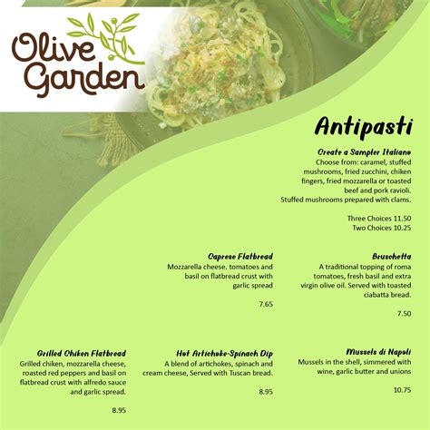 Printable Olive Garden Menu Out - Printable JD