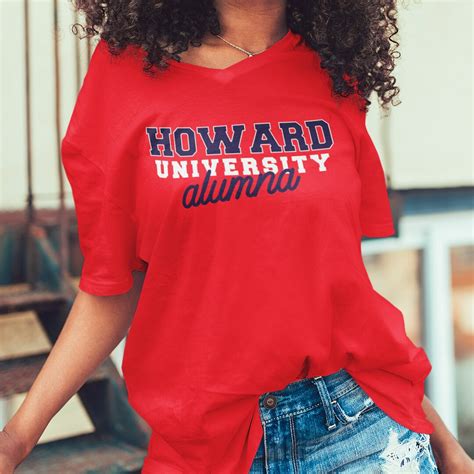 Howard Alumna (v-neck) - Howard Alumni Tee, Vintage Howard Shirt ...