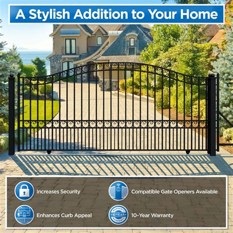 16×6 ft Steel Sliding Driveway Gate – Mngidesigns