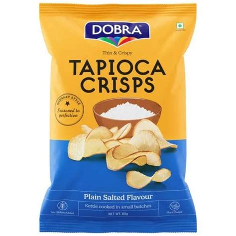 Tapioca Crisps Plain Salted 60 Gms Dobra – JITCO