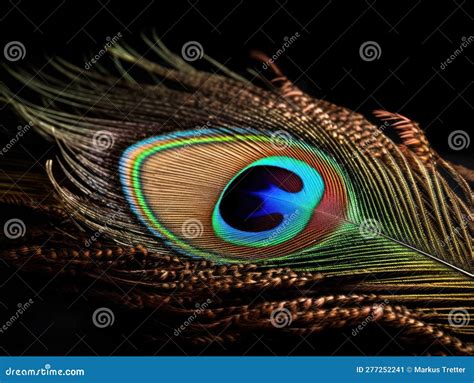 The Vibrant Colors of a Peacock Feather Created with Generative AI ...
