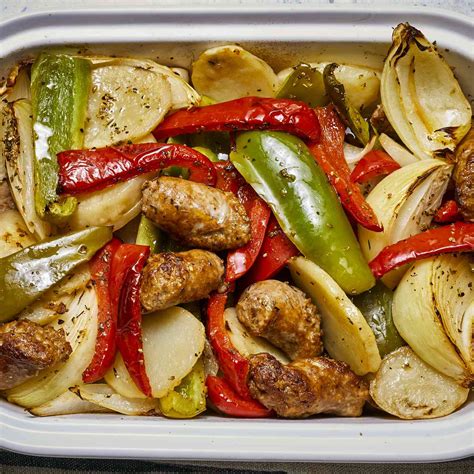 Baked Sausage And Peppers