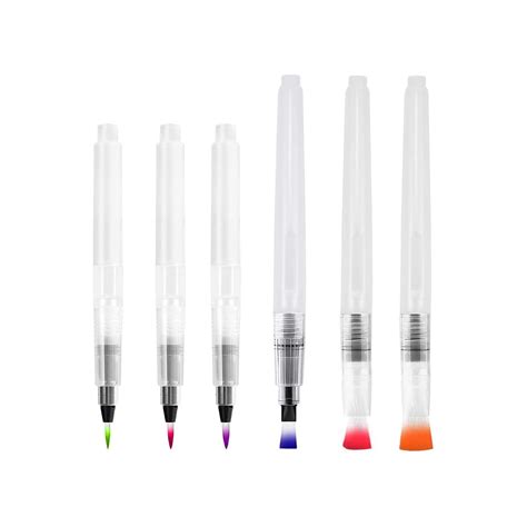 Buy Watercolour Brush Pen Set | 6Pcs Water Brush Pens Set Aqua Brushes ...
