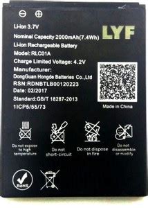 LYF Mobile Battery For LYF Flame 1 Price in India - Buy LYF Mobile ...