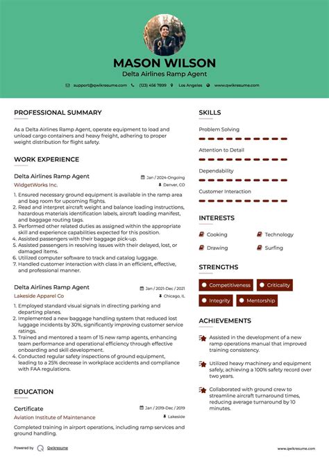 10+ Delta Airlines Ramp Agent Resume Samples & Templates for 2025