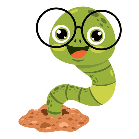 Cartoon Drawing Of A Worm 13537023 Vector Art at Vecteezy
