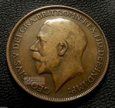 United Kingdom, Gb. 1913 1 Penny George V " Britannia " Coin