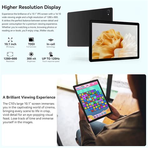 Whitedeer Android Tablet 10 Zoll - Android 15 Octa India | Ubuy