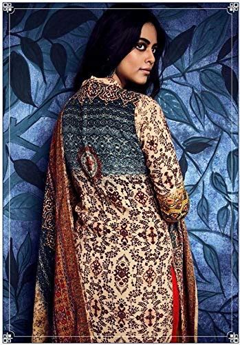 Buy Amakshi White & Red Pure Pashmina Winter Unstitched Suit with Shawl ...