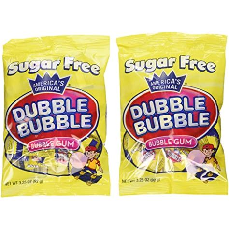Dubble Bubble Sugar Free Bubble Gum - Net Wt. 3.25 Oz. - Pack Of 12 ...