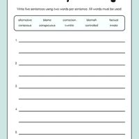 Visual Worksheet: The Sentence - English Grammar Advanced - Class 10 ...