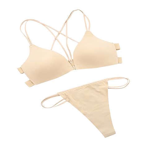 Mrat Clearance Clear Strap Bras for Women Lace Beauty Back Solid with ...