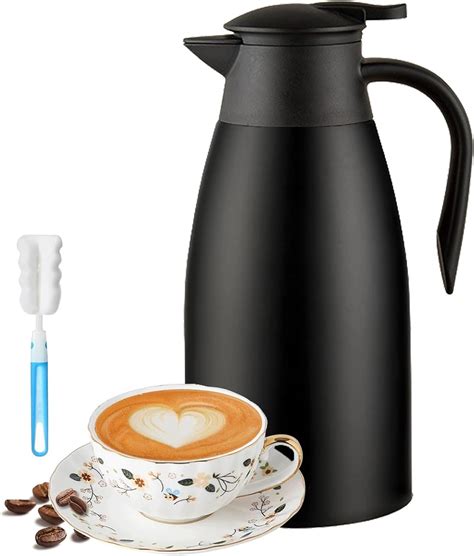 Amazon.com: Thermal Coffee Carafe, Updated Insulated Stainless Steel ...