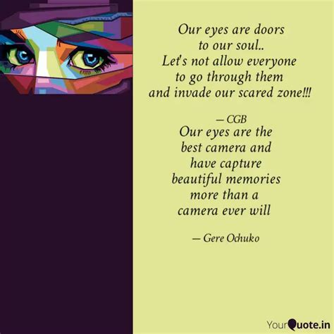 Our eyes are doors to our... | Quotes & Writings by Harry Potter ...