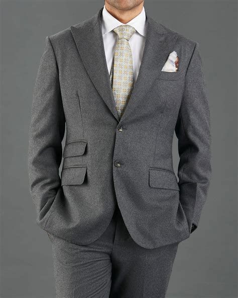 Dugdale Dark Grey Wool Flannel Suit – Luxire Custom Clothing