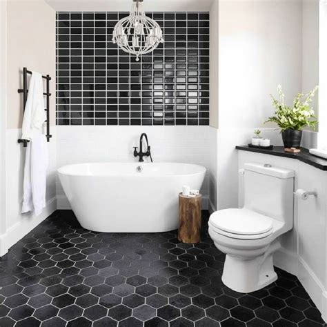 30 Black Floor Bathroom Ideas for A Modern Makeover