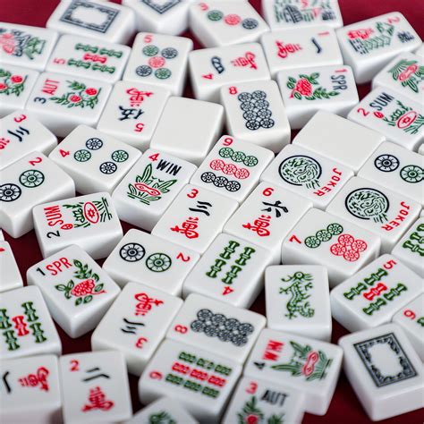 Jongyance American Mahjong Set,Mahjongg Game Set,166 Tiles with Easy ...