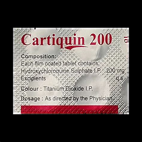 CARTIQUIN 200MG TABLET 15'S Price, Uses, Side Effects & Substitutes ...