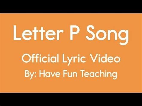Letter P Song Reversed 的图像结果