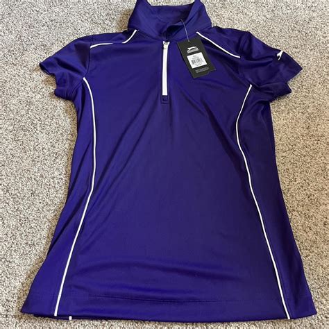 Purple golf shirt size small never worn #golf... - Depop