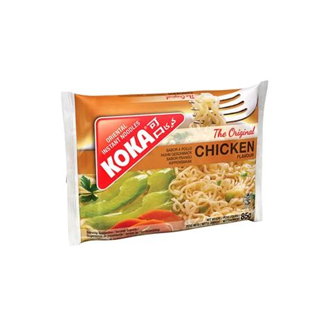 Koka Oriental Instant Noodles Chicken Flavour 85g (Pack of 12) – Savory