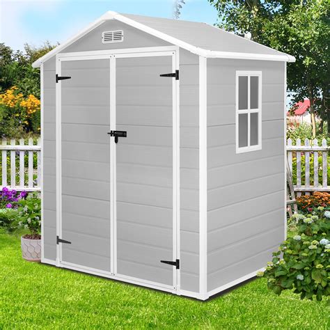 Plastic Storage Shed Assembly
