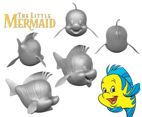 Little Mermaid Fish Characters