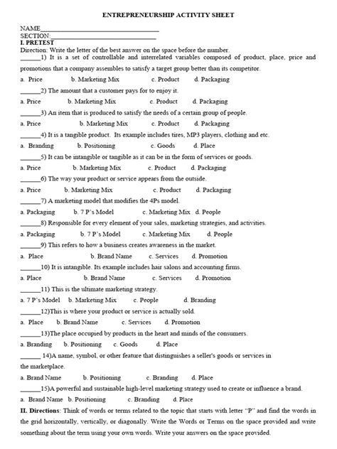 Entrepreneurship Worksheet.pdf 的图像结果