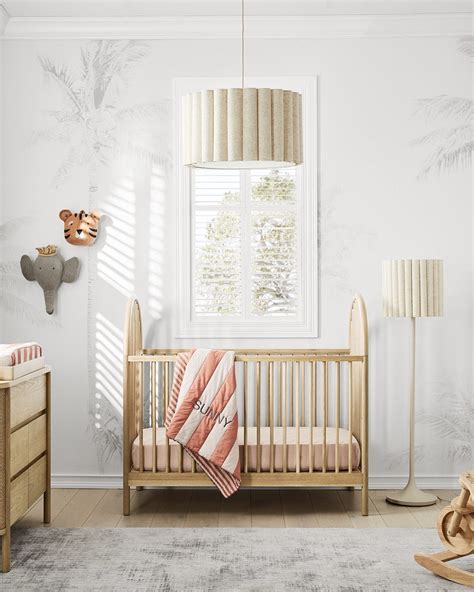 Emme Pleated Linen Kids Floor Lamp + Reviews | Crate & Kids Canada