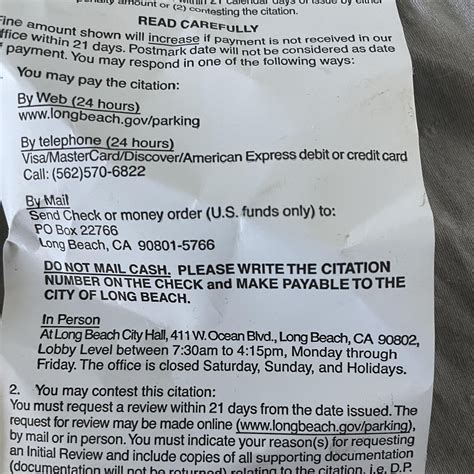How to pay a parking citation if I lost the paper? : r/longbeach