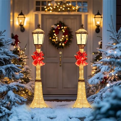 Amazon.com: 60Inch Outdoor Christmas Decorations Outdoor Lighted Lamp ...