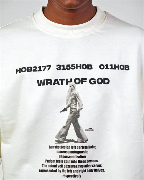 Wrath of God // Beige Oversized Unisex T-shirt – House of Brahma
