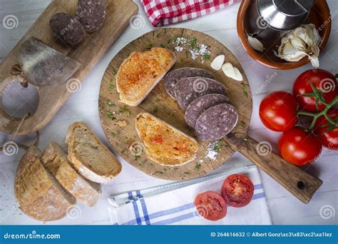 Bull, Traditional Spanish Cooked Sausage. Stock Photo - Image of fresh ...
