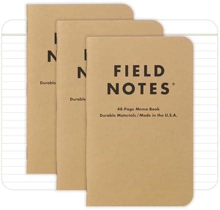 Field Notes Kraft Ruled 3-Pack : Amazon.in