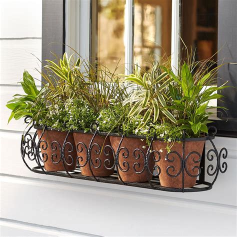 Window Box Planters With Lattice
