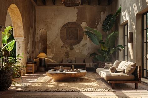 Timeless classical incaninspired interiors octane | Premium AI ...