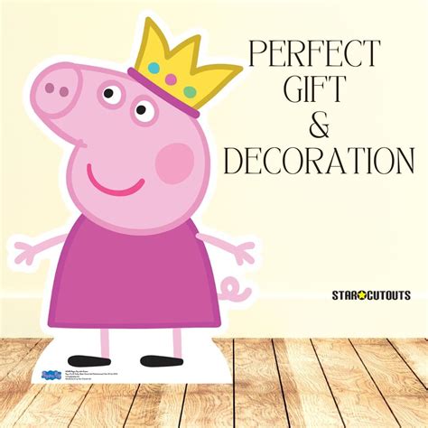 STAR CUTOUTS Official Peppa Pig Crown Cutout - 90cm Tall India | Ubuy