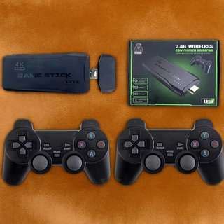 GS5 Mini 4K Game Stick with 2 Wireless Controllers | Supports 30000 ...