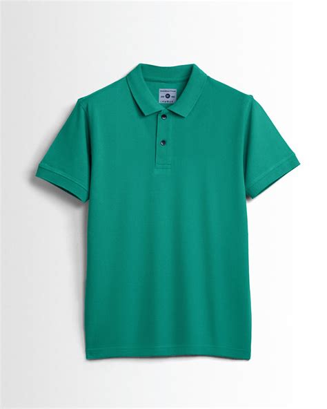 Pure Cotton Polo Plain T Shirts (Jade Green) Without Pocket – Pitshirts