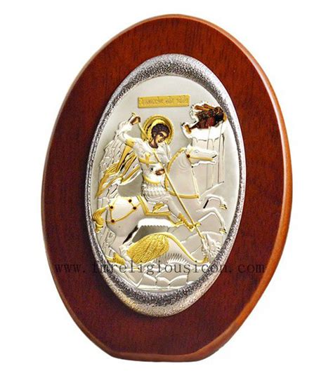conew_1 | oval wood frame saint george byzantine art silver … | Flickr
