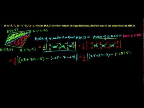 Find Area of Quadilateral - Coordinate Geometry Video Lecture - Class 9