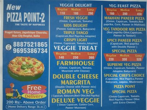 Menu at Face Off Gaming Parlour and Cafe, Ballia