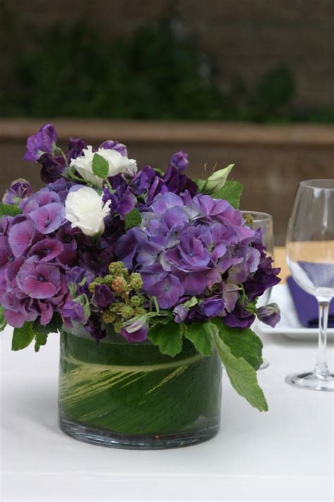 Purple Hydrangea Arrangement
