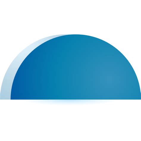 Blue Half Circle Logo