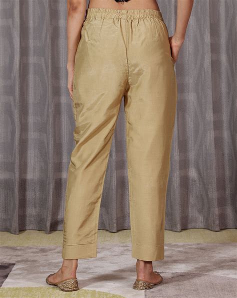 Kusum - Golden Beige Aline 3 Pcs Set – Sukruti Design