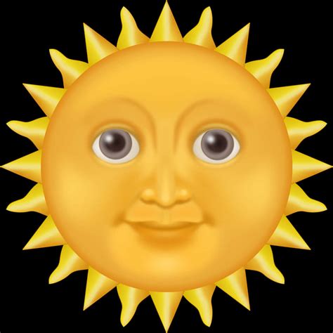Download A Yellow Sun With A Face [100% Free] - FastPNG