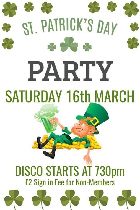 St Patricks Day Party !, St. Pauls Conservative WMC, Salisbury, March ...