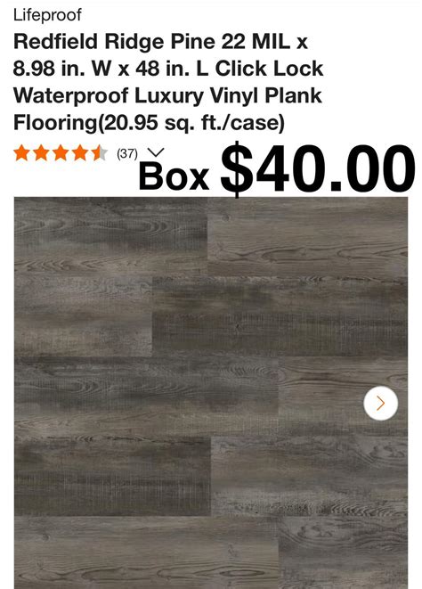 Lifeproof Redfield Ridge Pine 22 MIL Luxury Vinyl Plank Flooring ...